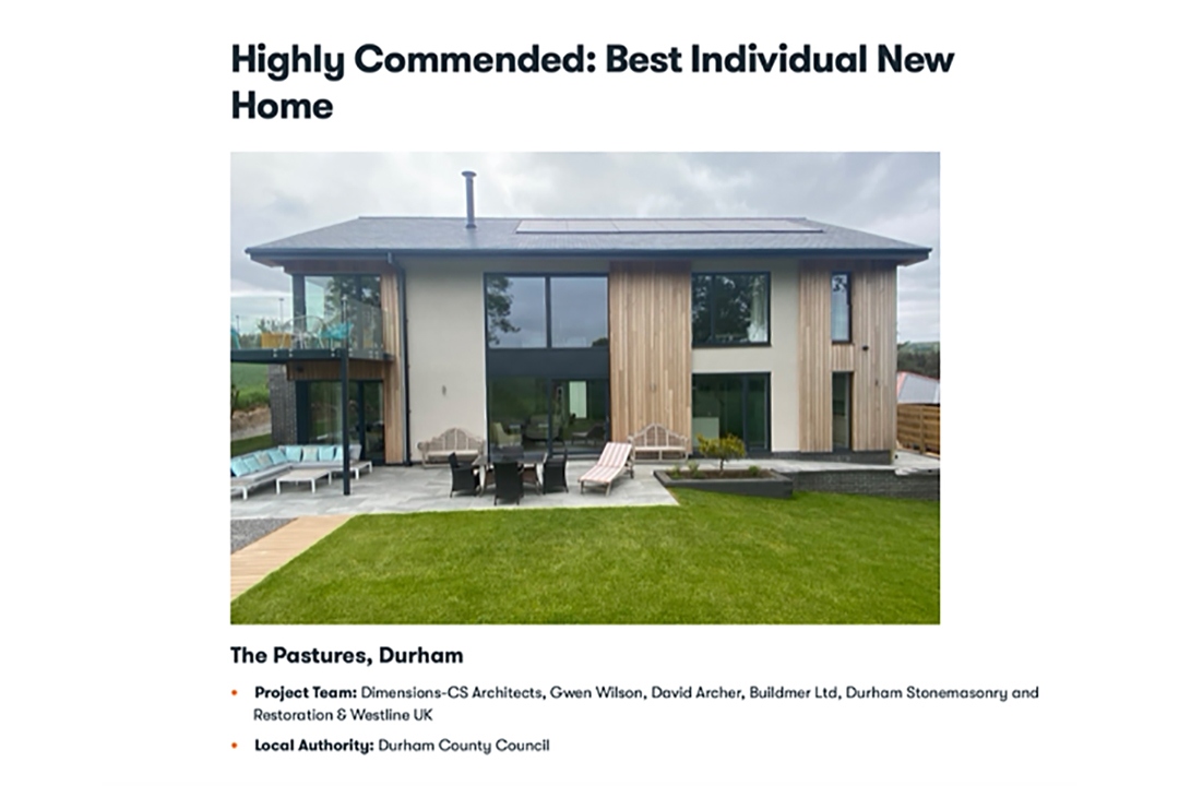 Nu Home Best Commended New Build LABC 2023